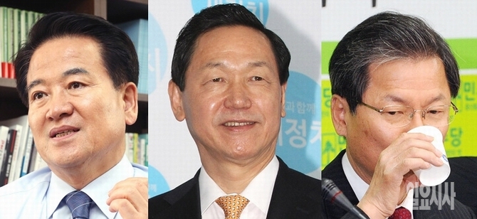 정동영 새정치민주연합 상임고문-김상곤 전 경기도교육감-천정배 전 의원 <사진=일요시사 DB>