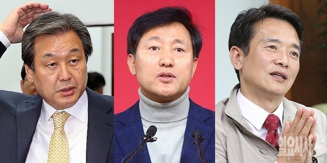 (사진 왼쪽부터) 새누리당 김무성 전 대표·오세훈 전 서울시장·남경필 경기도지사