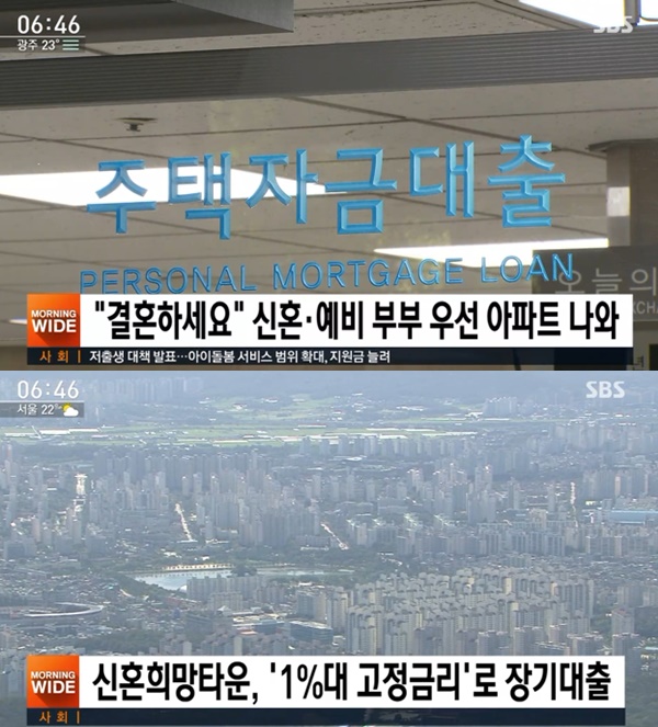 신청 조건 확정된 신혼희망타운 정책(사진: SBS 뉴스)