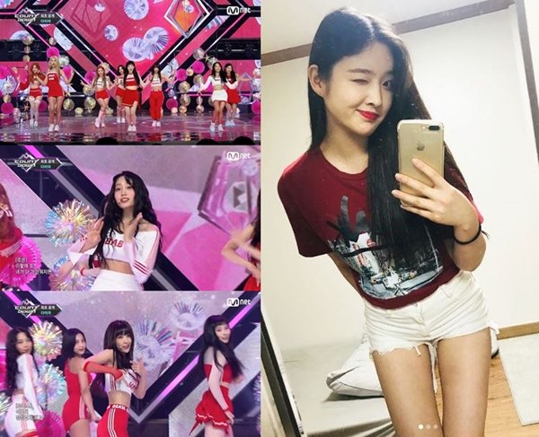 다이아 컴백 탈퇴한 은진 (사진: Mnet <엠카운트다운>, 은진 인스타그램)
